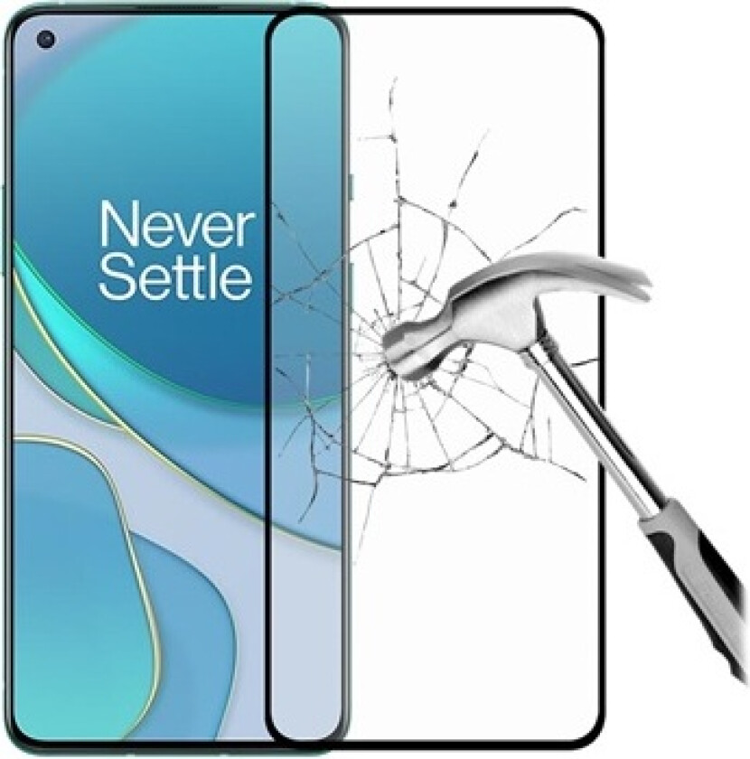 Full Cover OnePlus 8T Skjermbeskyttere Panzerglass