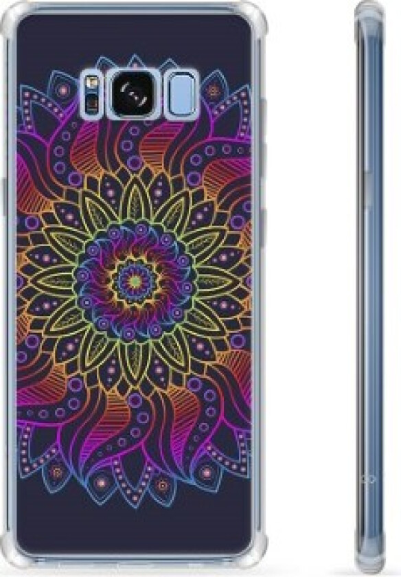 Samsung Galaxy S8+ Hybrid-deksel - Fargerik Mandala