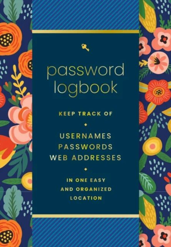 Password Logbook (Hip Floral) av Editors of Rock Point