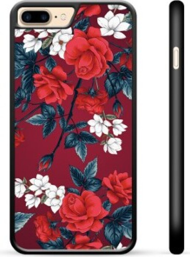iPhone 7 Plus / iPhone 8 Plus Beskyttelsesdeksel - Vintage Blomster