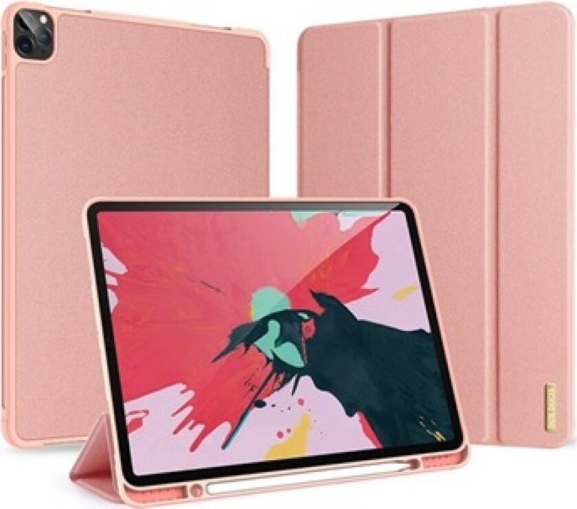 Domo iPad Pro 12.9 (2020) Flip-deksel - Roségull