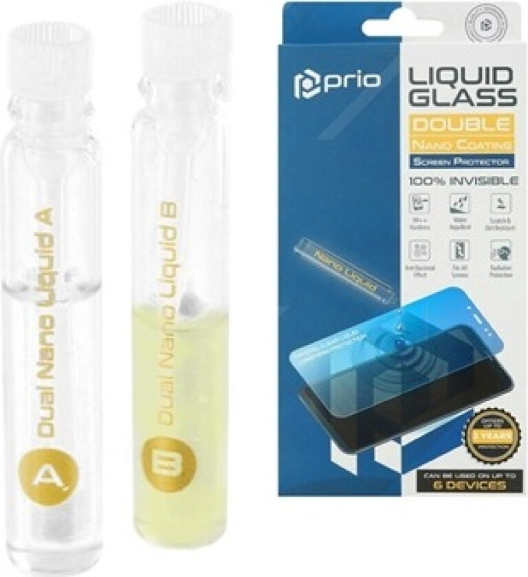 Dual Nano Flytende Skjermbeskytter til Smarttelefon, Nettbrett - 2 Stk.