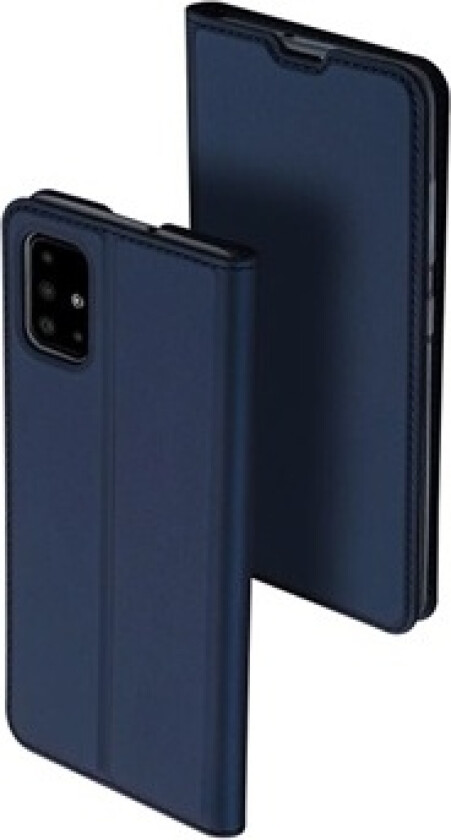 Skin Pro Samsung Galaxy A71 Flip-deksel - Blå
