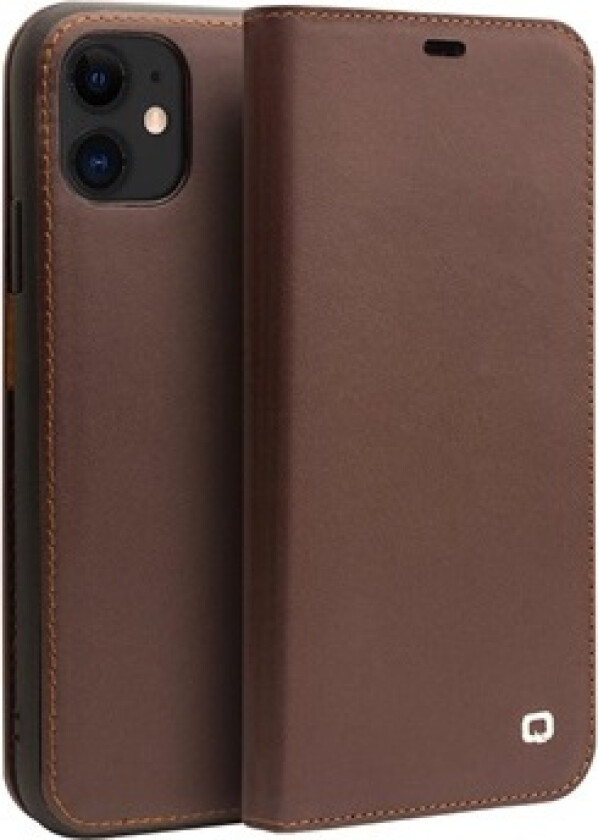 Classic iPhone 11 Lommebok-deksel I Lær - Kaffe