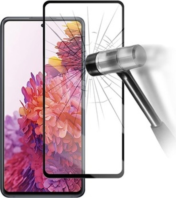 Full Dekning Samsung Galaxy S20 FE Skjermbeskytter - 9H - Svart