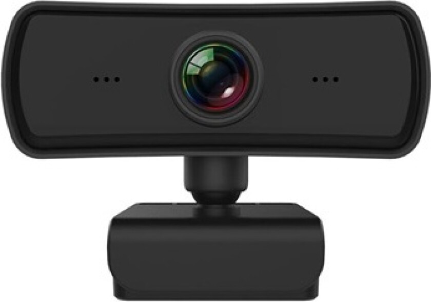 4MP HD Webkamera m. Autofocus - 1080p, 30fps - Svart