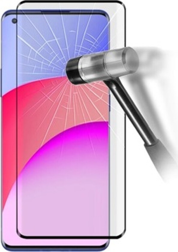 Full Cover OnePlus 8 Skjermbeskyttere Panzerglass - 9H, 0.2mm - Svart