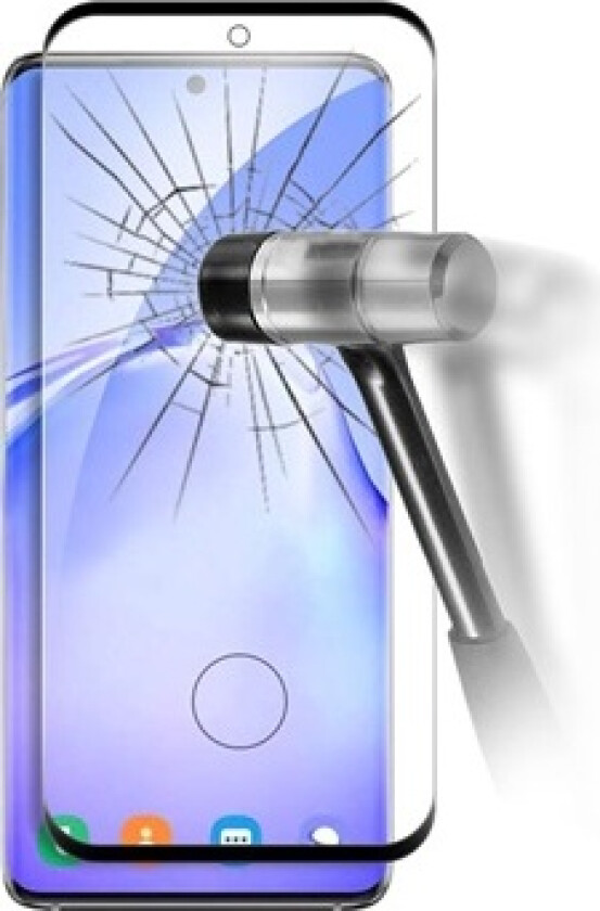 3D Samsung Galaxy S20 Skjermbeskyttere Panzerglass - Svart