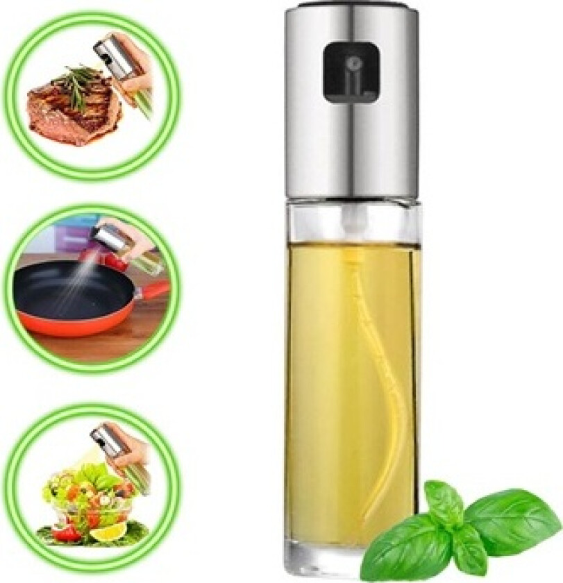 Kitchen Series Olje Sprayflaske - 100ml - Sølv