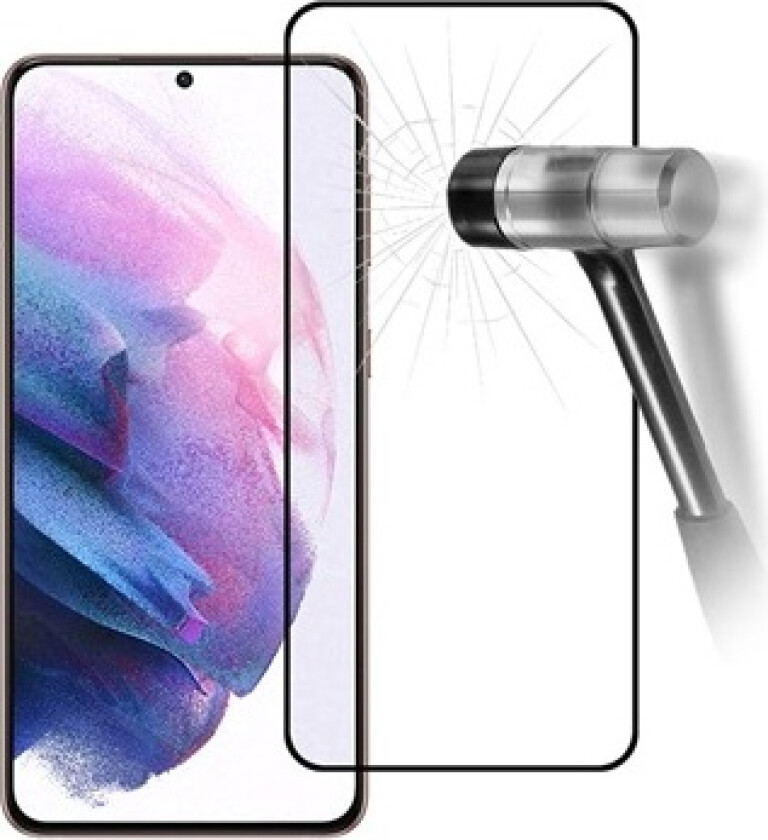 Full Cover Samsung Galaxy S21 5G Skjermbeskyttere Panzerglass - Svart