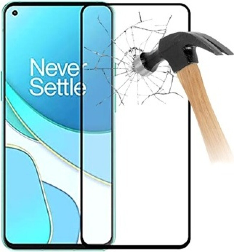 Full Cover OnePlus Nord N100 Skjermbeskyttere Panzerglass - Svart