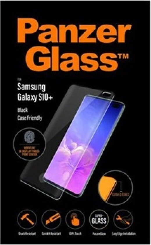 Case Friendly FP Samsung Galaxy S10+ Skjermbeskytter
