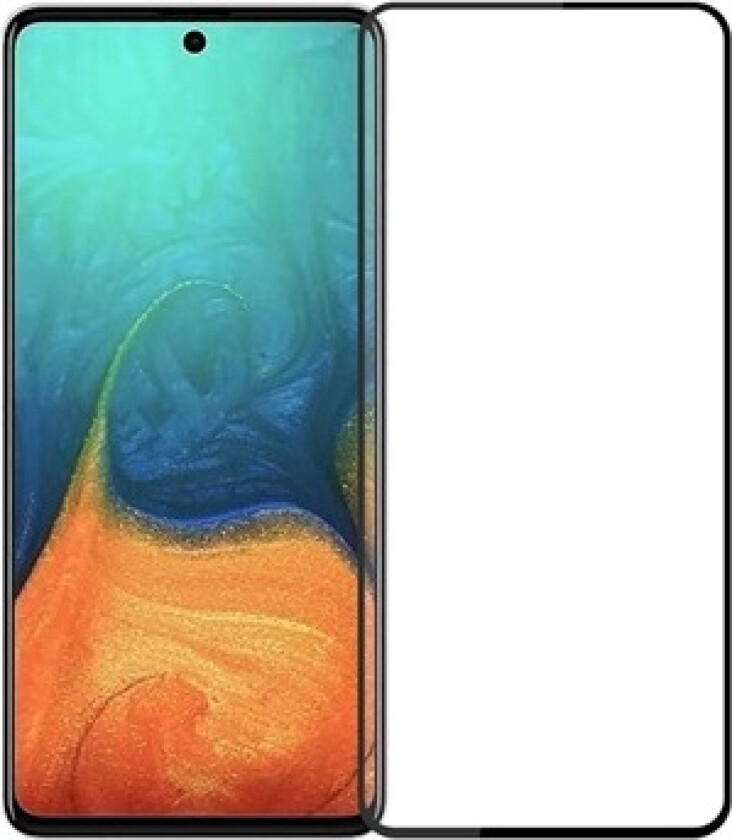 Mofi Full Size Samsung Galaxy A71 Skjermbeskyttere Panzerglass - Svart