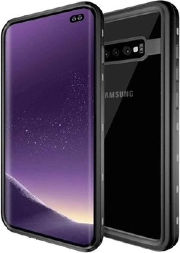 Redpepper IP68 Samsung Galaxy S10+ Vanntett Deksel - Svart / Klar