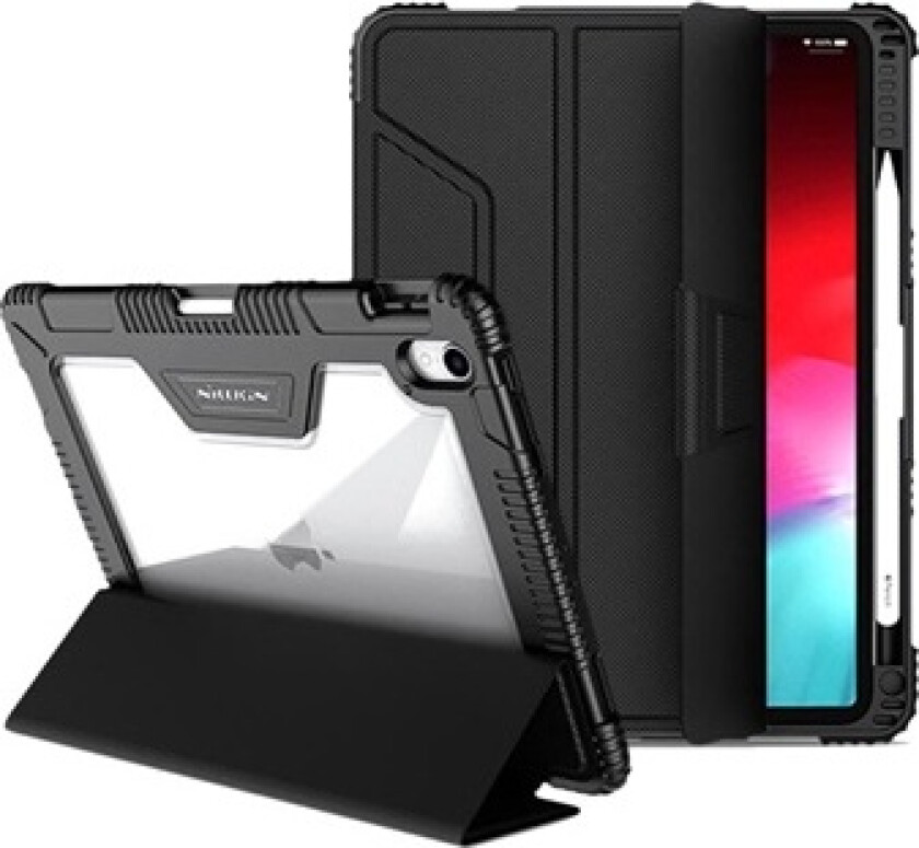 Bumper iPad Pro 12.9 (2018) Flip-deksel - Svart