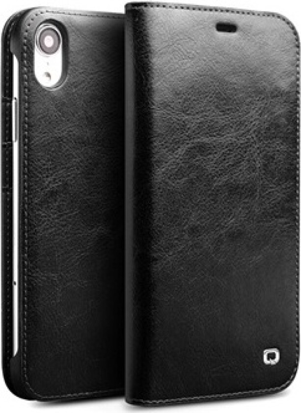 Classic iPhone XR Lommebok-deksel I Lær - Svart