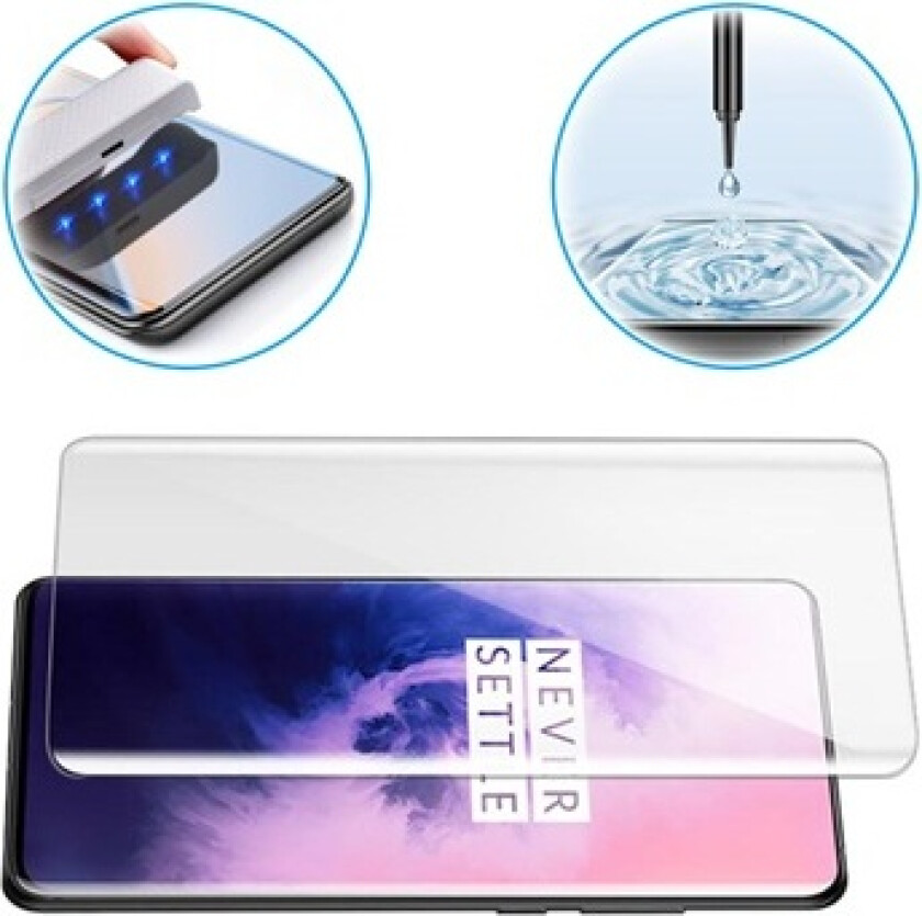 UV OnePlus 7 Pro, 7T Pro Skjermbeskyttere Panzerglass - Klar