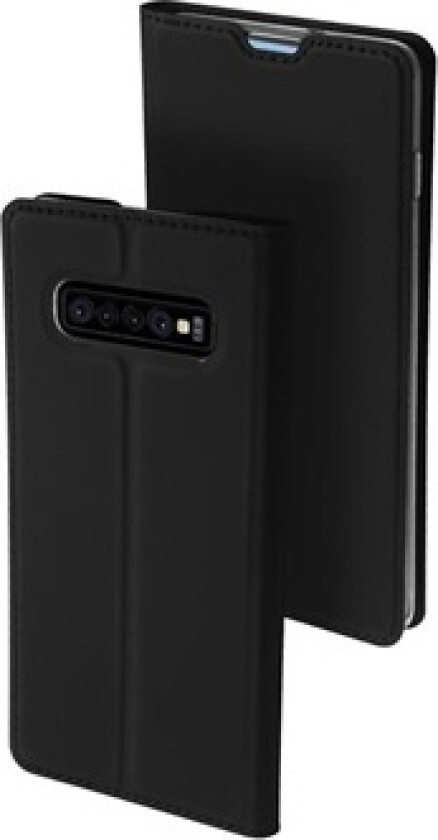 Skin Pro Samsung Galaxy S10 Flip-deksel - Svart