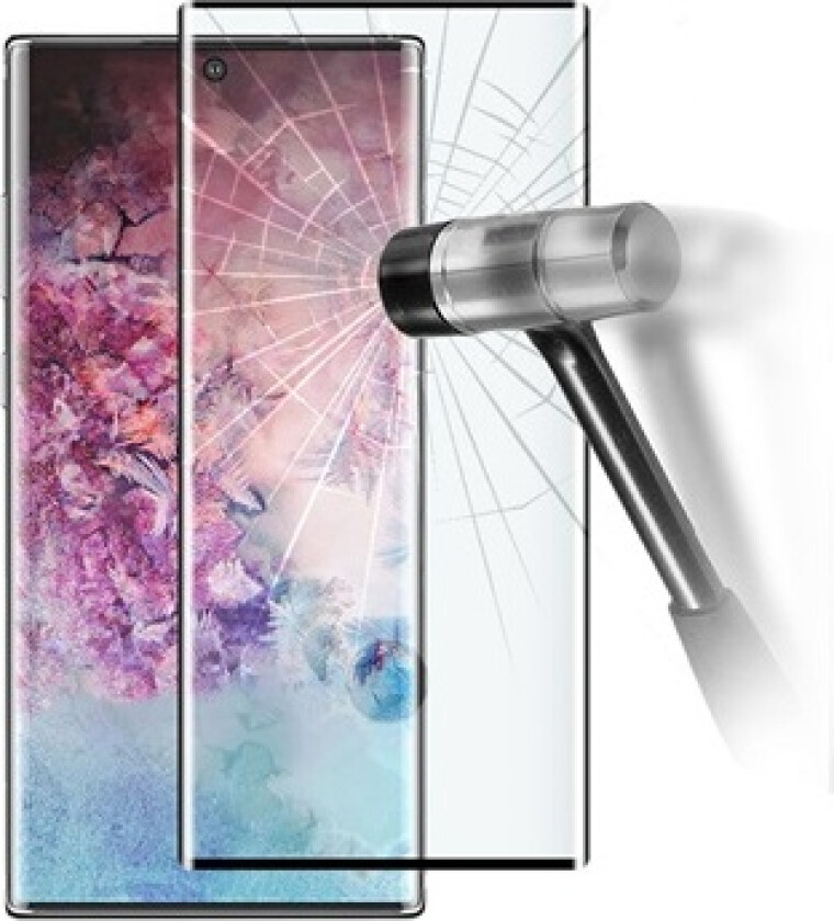 Samsung Galaxy Note10+ Full Coverage Skjermbeskyttere Panzerglass - Svart