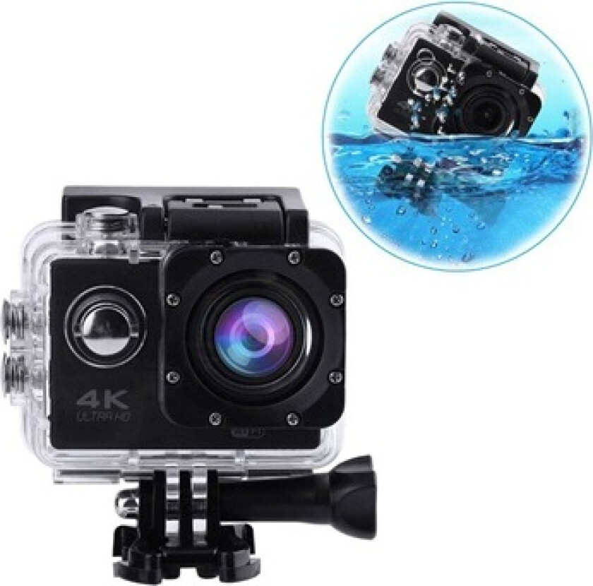 Sports SJ60 Vanntett 4K WiFi Actionkamera - Svart