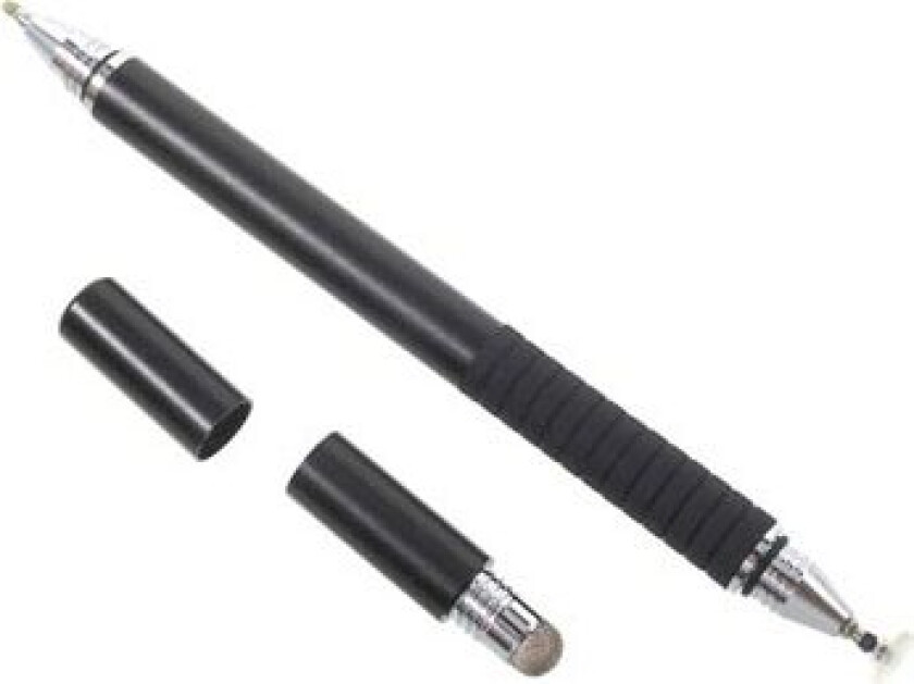 Stylish 3-i-1 Multifunksjonell Stylus-penn & Kulepenn - Svart