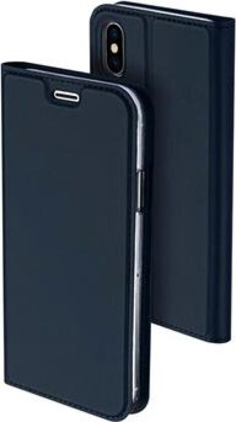 iPhone X / iPhone XS Dux Ducis Skin Pro-serien Lommebokdeksel - Mørkeblå