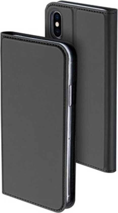 iPhone X / iPhone XS Dux Ducis Skin Pro-serien Lommebokdeksel - Mørkgrå
