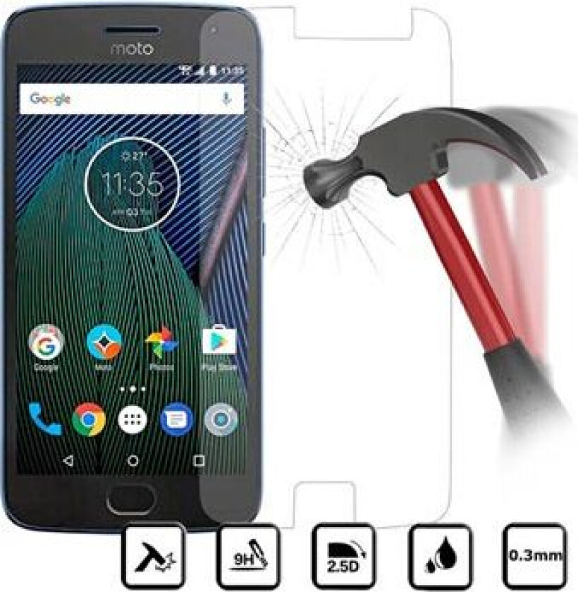Motorola Moto G5 Plus Skjermbeskyttere Panzerglass - gjennomsiktig