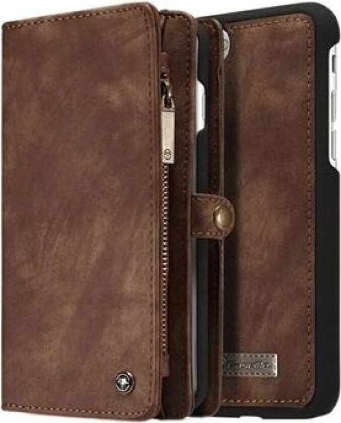 iPhone 7 Plus / iPhone 8 Plus Caseme 2-in-1 Lommebok-deksel - Brun