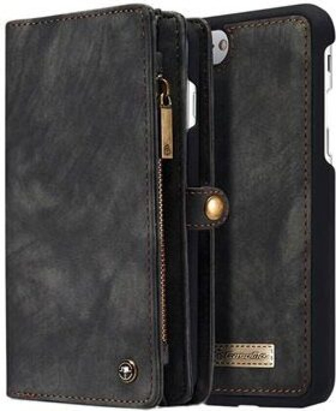 iPhone 7 Plus / iPhone 8 Plus Caseme 2-in-1 Lommebok-deksel - Grå
