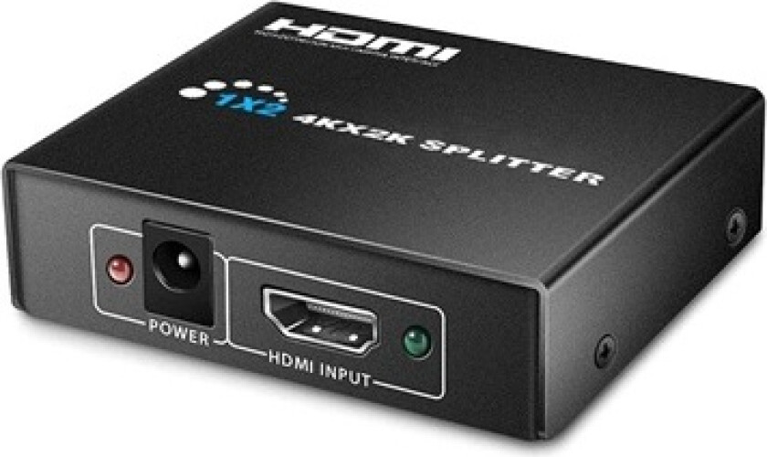 HDMI Splitter 1 x 2 - 3D, 4K Ultra HD - Svart