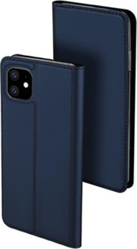 Skin Pro iPhone 11 Flip-deksel med Kortholder - Mørkeblå