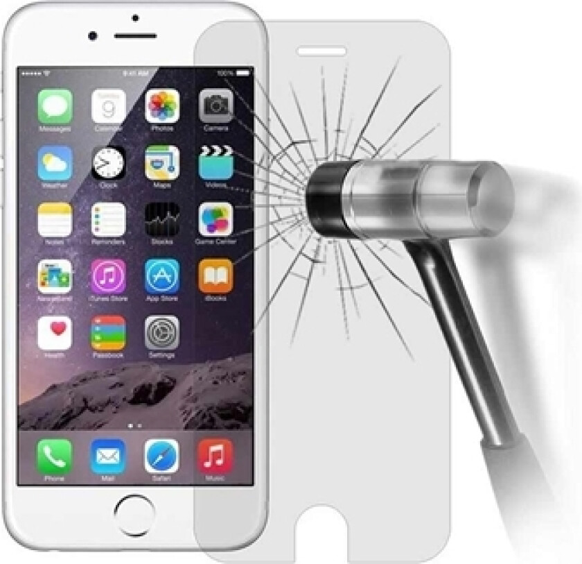 iPhone 6 Plus / 6S Plus Heldekkende Beskyttelsesfilm av Herdet Glass