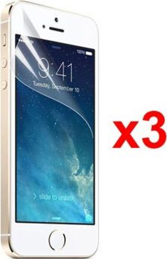 iPhone 5 / 5S / SE Xqisit Beskyttelsesfilm - 3 Stk.