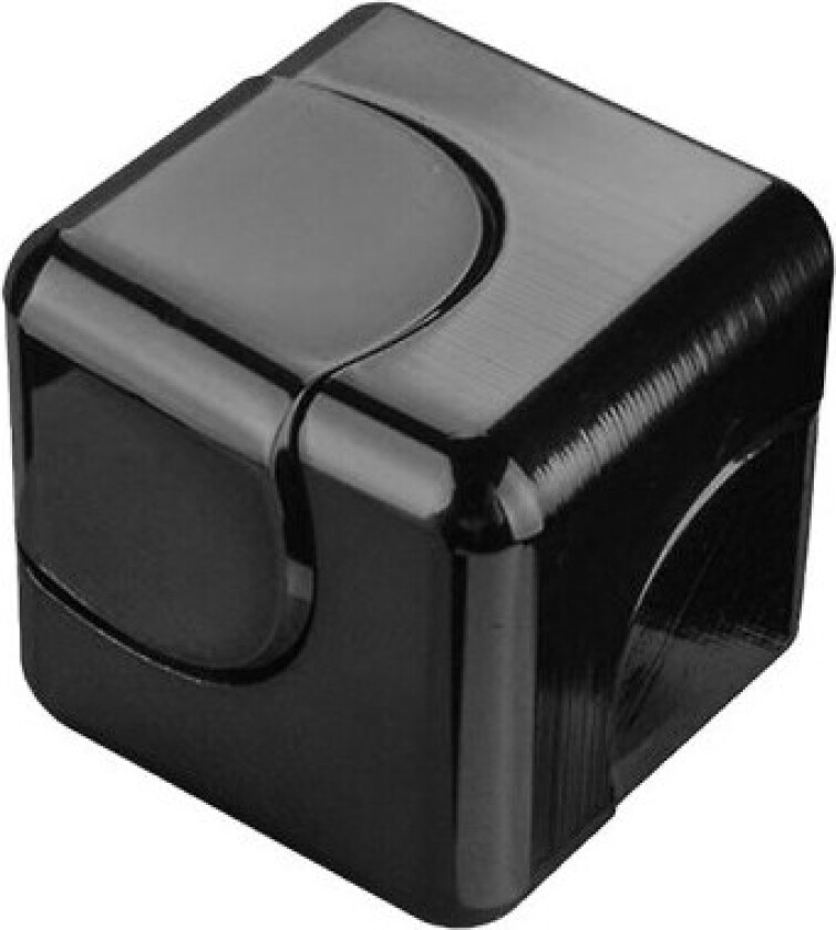 Spinner Cube Fingerleker Stress Angst Relief Fingerspiss Gyro Fidget Leketøy Barn Voksne Gave -ES Black