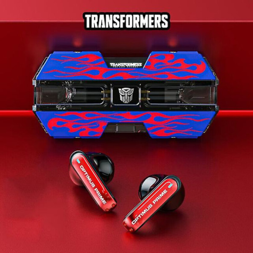 Transformers TFT01 Trådløse Bluetooth 5.3 Hodetelefoner Gaming Ørepropper Lav Latenst Gamer Headset TWS Støyreduksjon Øretelefoner Nye (FMY) Blue