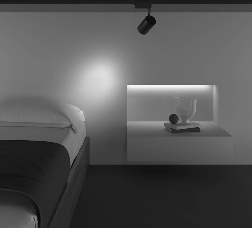 LED-spotlight Vuoro Unity, svart, 4 000 K, 10 W, 1-faset