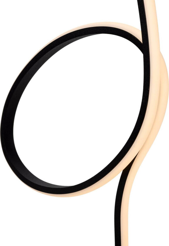 Flamingo LED-gulvlampe, svart, RGB, stål, høyde 127 cm