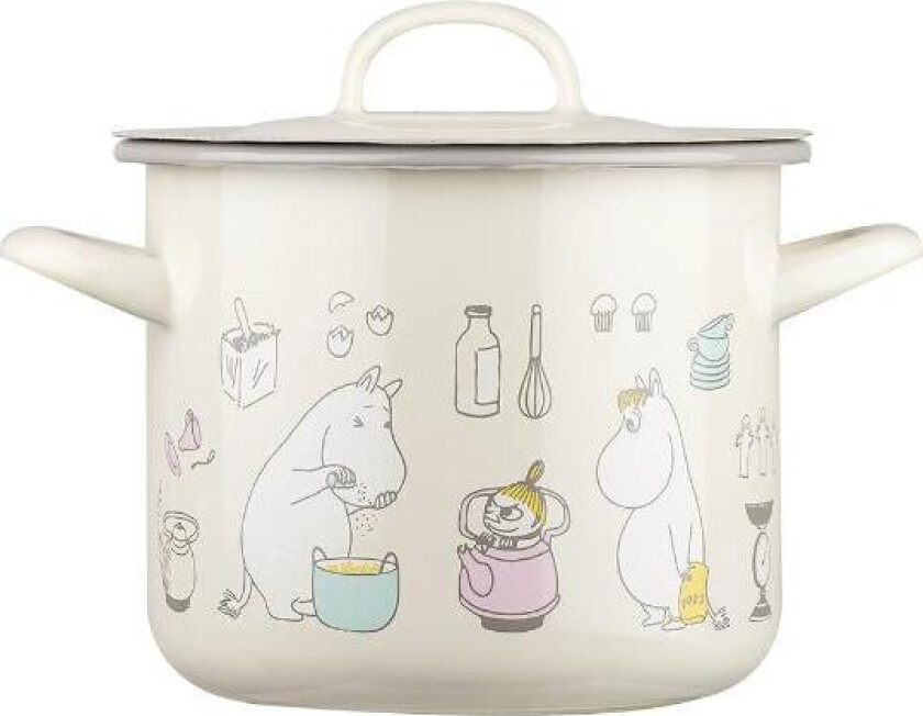 Mummi kasserolle med lokk 2,5L beige