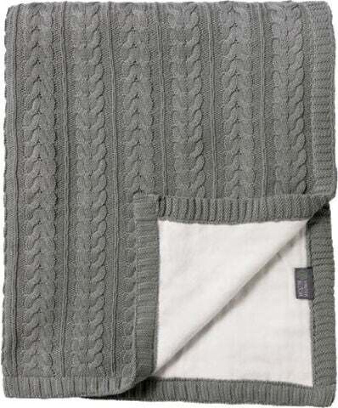 Vinter & Bloom Cotton Cuddly EKO Teppe, Misty Grey - Tekstiler - Bomull
