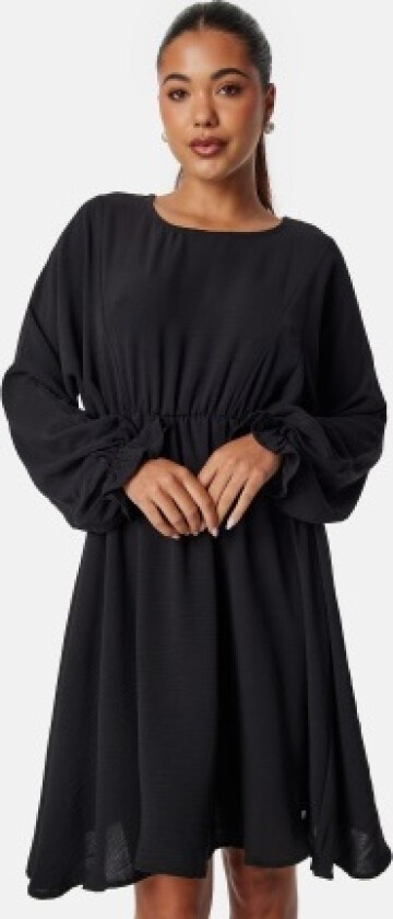 Pcklore Ls O Neck Dress Black L