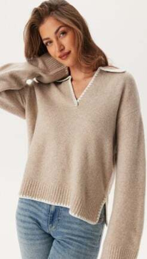 Viyazmin Detail Knit Natural Melange Detail: White XL