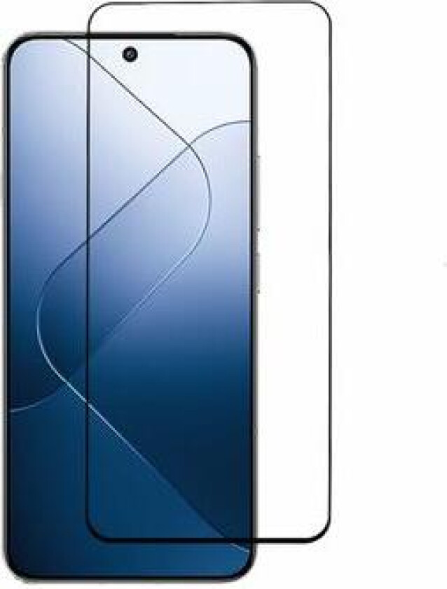 Full Cover Xiaomi 14 Skjermbeskyttere Panzerglass - Svart Kant