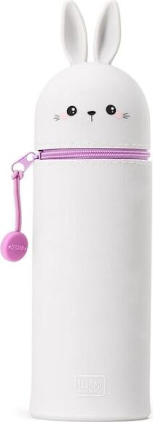 Pennal Bunny Av Silikon Med Glidelås 18,5 cm Kawaii