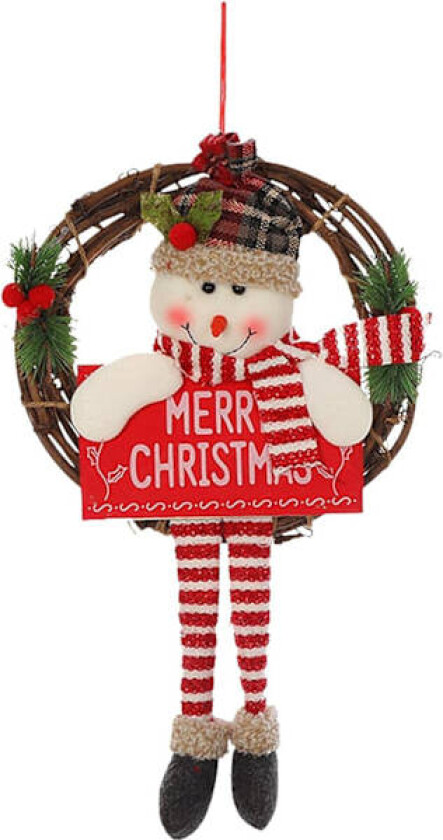 Juledukke dørkrans, hengende julekrans girlander De
