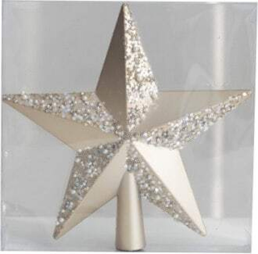 Champagne Julekulesett Julepynt 25 cm