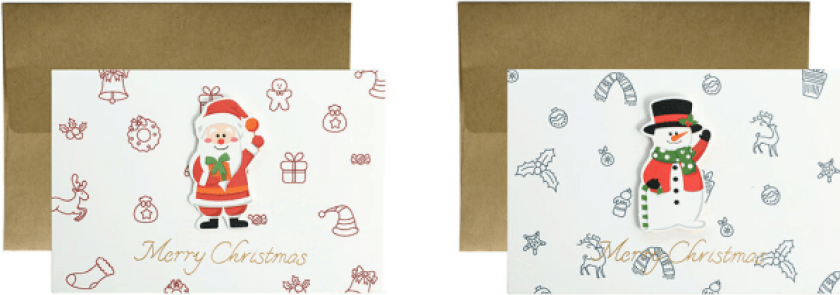 2 stk juleklistremerke gratulasjonskort folie gratulasjonskort velsignelse