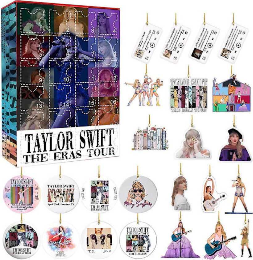 2024 Taylor Swift Fans Jul Adventskalender 24 Dager Til Jul Nedtelling Kalender Henger Blind Box Julegave style 3