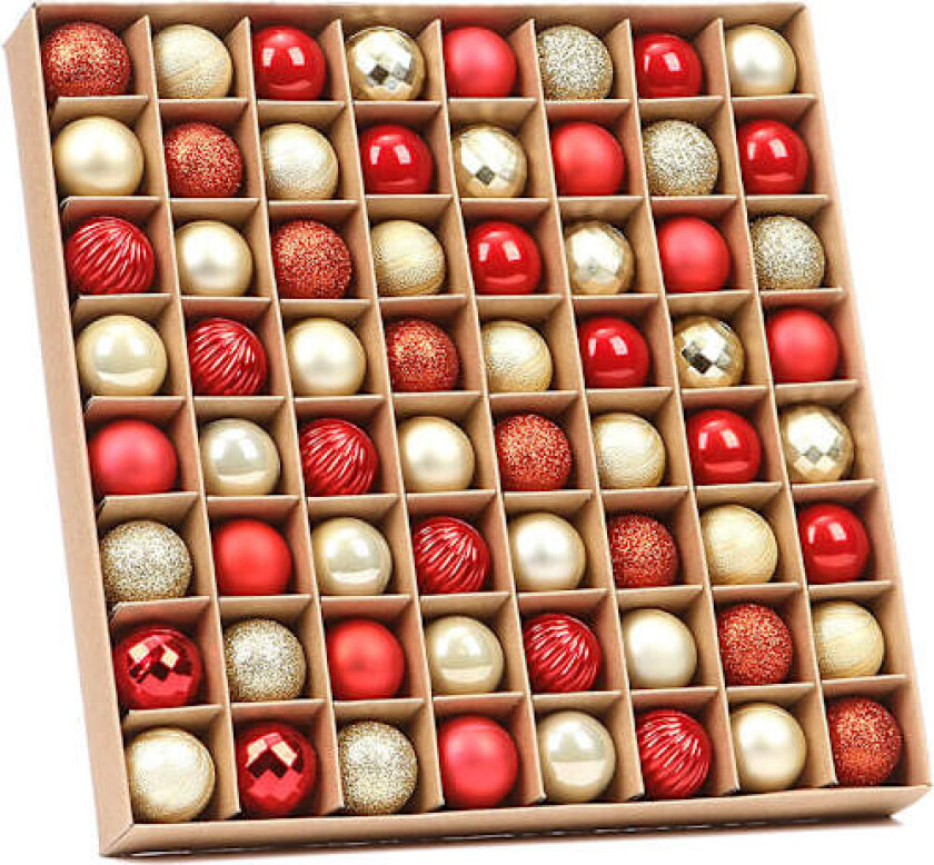 Julekuler, 30mm julekulepynt juletrepynt uknuselig