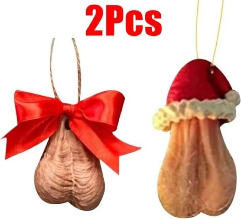 2 stk Morsomme 3D Julekuler Juletrær-Hengende Pynt DXGHC